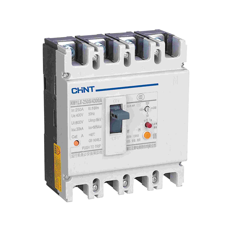 CHINT/正泰 NM1LE 塑壳漏电保护断路器 特 NM1LE-125H/4370BY 100mA0.4s AC230V插入式