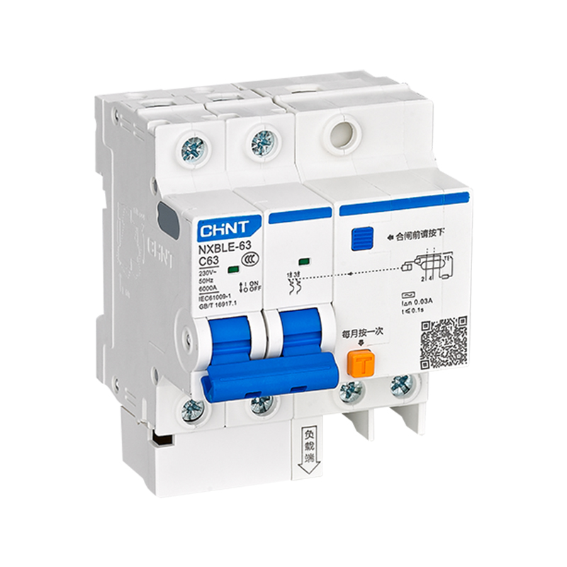 CHINT/正泰 NXBLG-63 剩余电流动作断路器 NXBLG-63 2P C16 30mA 6kA(带过压）
