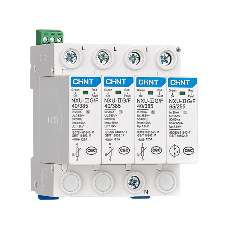 CHINT/正泰 NXU 电涌保护器 NXU-ⅡG/F 20kA/320V 4P