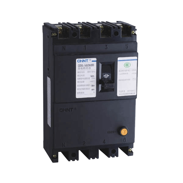 CHINT/正泰 DZ20L 塑壳漏电保护断路器 DZ20L-160/4300Y 80A 500mA 0.4s G