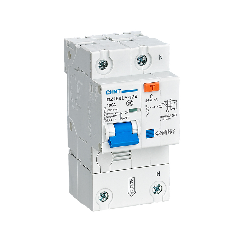 CHINT/正泰 DZ158LE-125H 剩余电流动作断路器 DZ158LE-125H 1P+N 63A 300mA 10kA