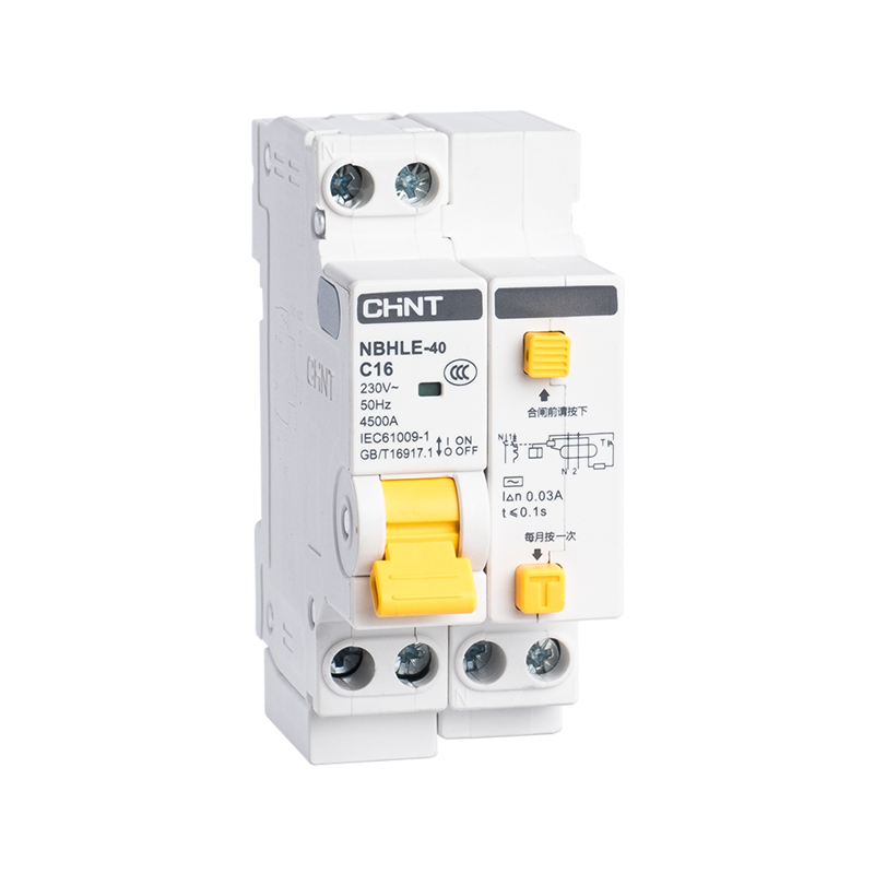 CHINT/正泰 NBHLE-40 剩余电流动作断路器 NBHLE-40 1P+N C6 0.01A