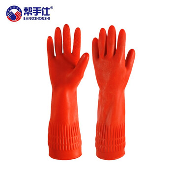 帮手仕 乳胶红色38cm H10110（S/M/L) 10副/包