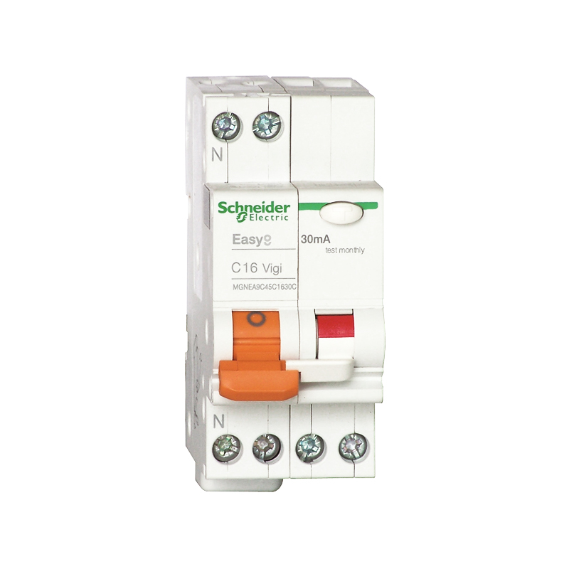 施耐德 EA9C45漏电保护断路器1P+N EA9C45 1P+N C20A 30mA A类