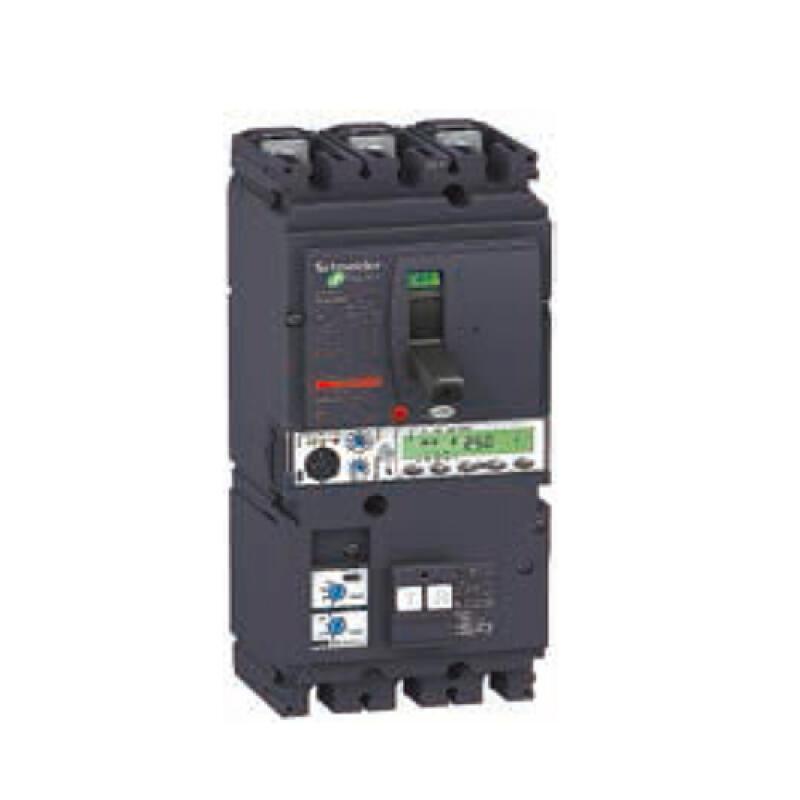 施耐德 NSX塑壳漏电保护断路器 VIGINSX250F MH MIC5.2A 100A 4P4D (4P) 固定式前接线