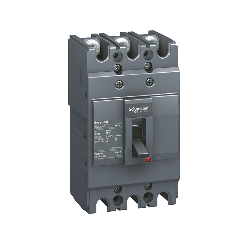 施耐德 CVS交流塑壳配电保护断路器 CVS100E TM75D 3P3D(3P)固定式前接线