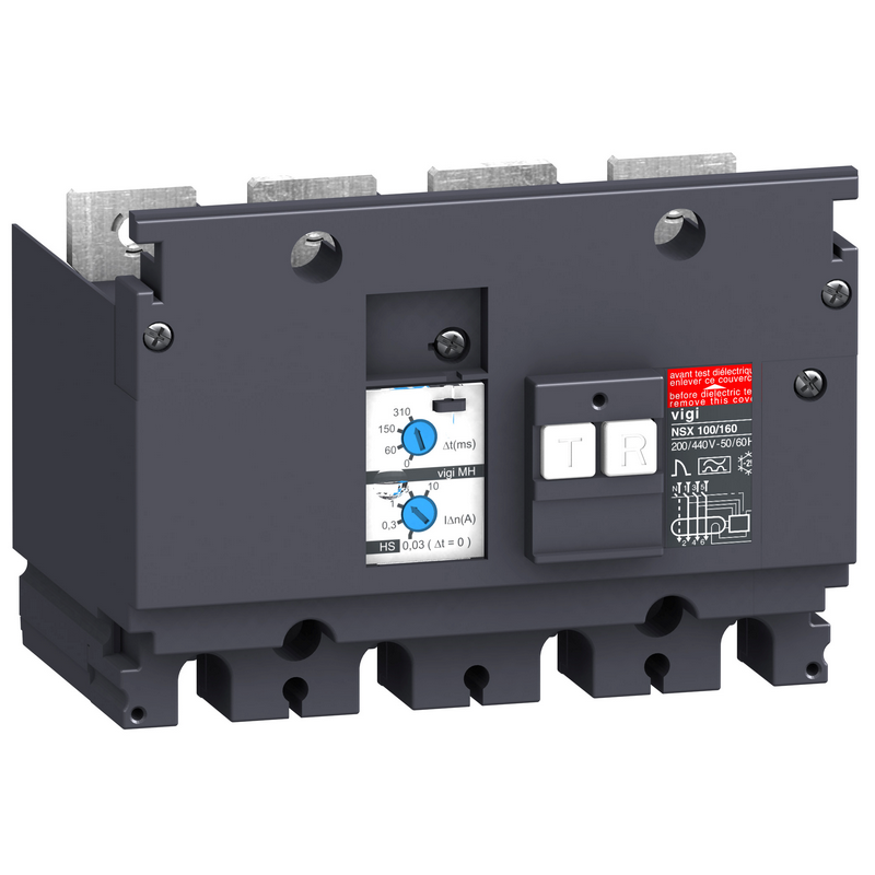 施耐德 NSX附件 漏电模块 NSX100/160,漏电模块MH 30-10000mA 440-550V 4P