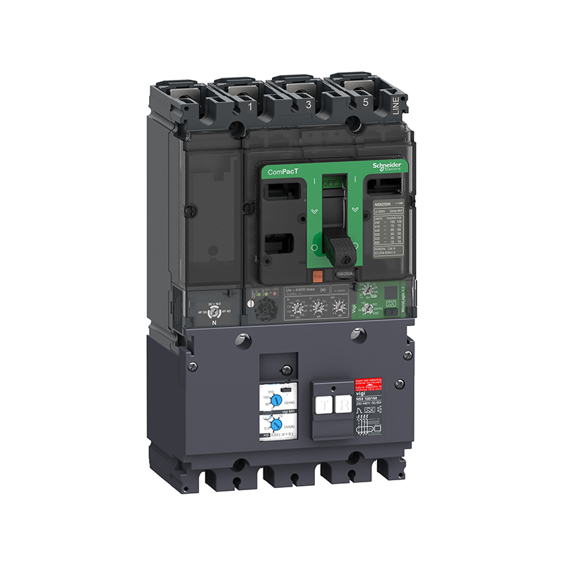 施耐德 NSX塑壳漏电保护断路器(新） VIGINSX250F MH TM200D 4P4D (4P) 固定式前接线 (新)