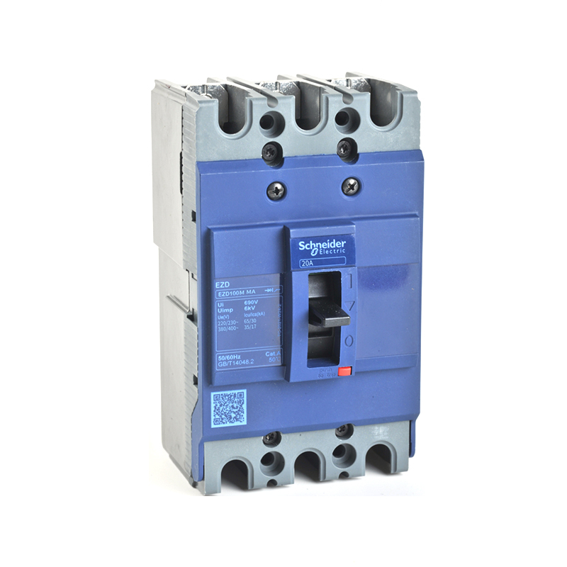 施耐德 EZD塑壳电动机保护断路器 EZD100F 20A 3P3T Motor Protection