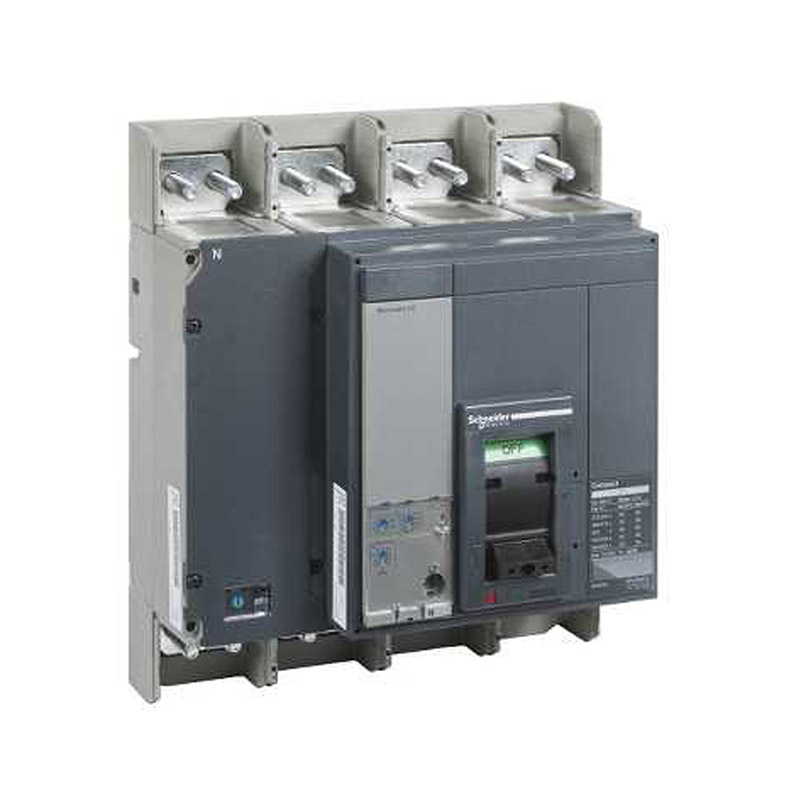 施耐德 NS 塑壳配电保护断路器(完整设备) NS800N 4P Micrologic5.0 前置接线+直接旋转手柄(黑色)