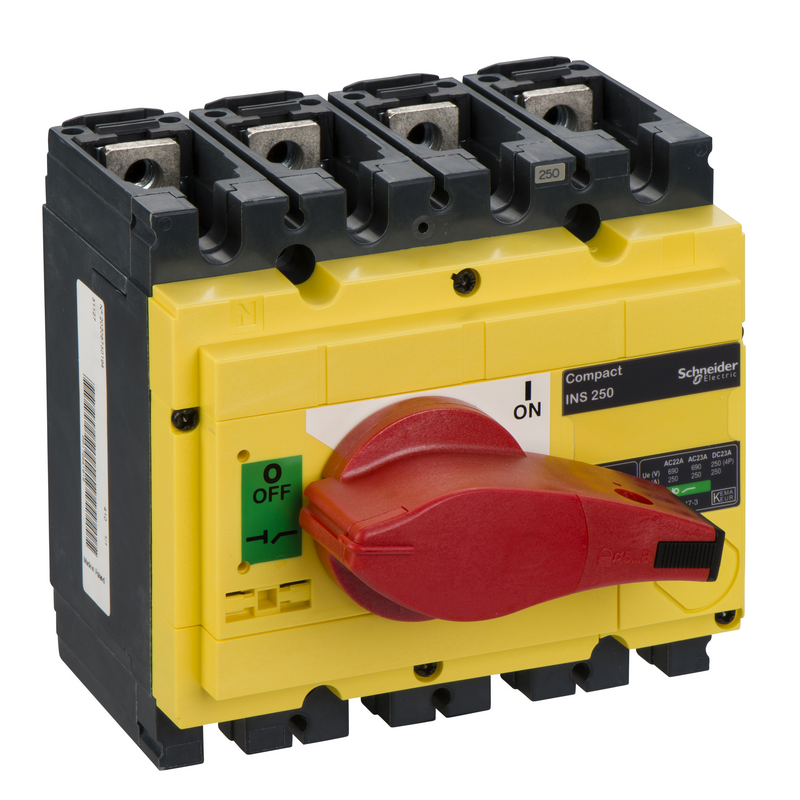 施耐德 INS负荷开关 INS250 4P 黄色面盖红色手柄(31127)