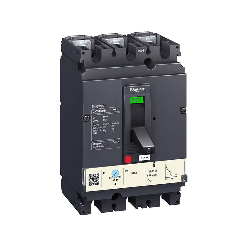 施耐德 CVS交流塑壳配电保护断路器 CVS100H TM50D 3P3D(3P)插入式