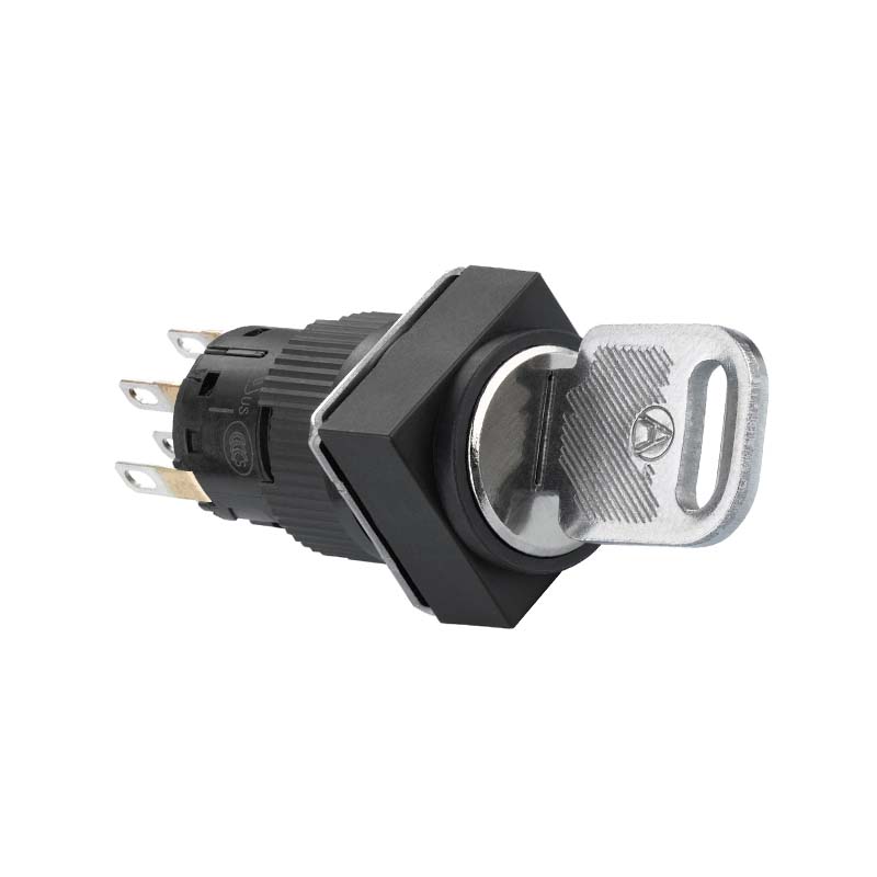 施耐德 国产XB6ECG塑料一体式方形钥匙开关 XB6ECG232F