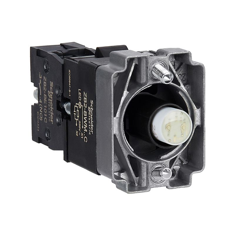 施耐德 XB2B 基座+LED触点模块 ZB2-BWM51C