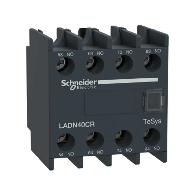 施耐德 国产TeSys D LAD辅助触点 TeSys Deca 辅助模块,4NO+0NC,高可靠 17V 1mA