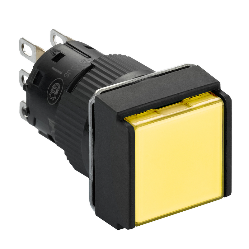 施耐德 国产XB6EC塑料一体式方形自复位按钮 XB6-ECA51F