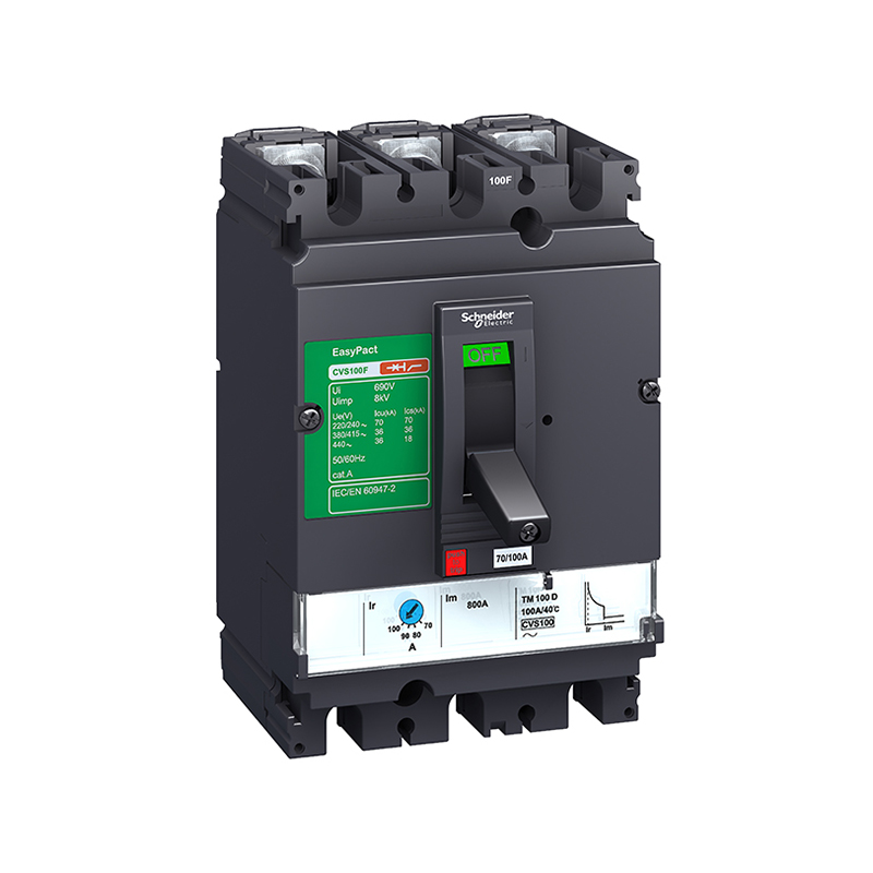 施耐德 CVS塑壳电动机保护断路器 CVS100N MA12.5 3P3D(3P)固定式前接线