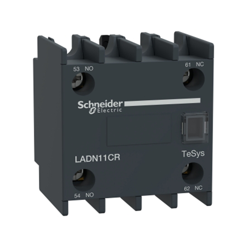 施耐德 国产TeSys D LAD辅助触点 TeSys Deca 辅助模块,1NO+1NC,高可靠 17V 1mA