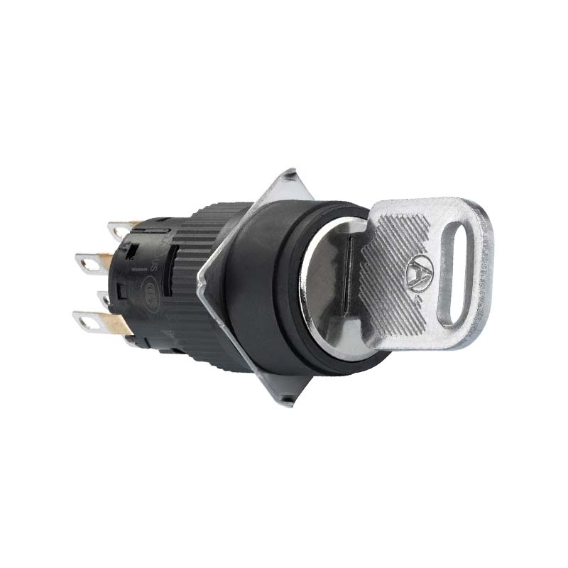 施耐德 国产XB6EAG塑料一体式圆形钥匙开关 XB6EAG232F