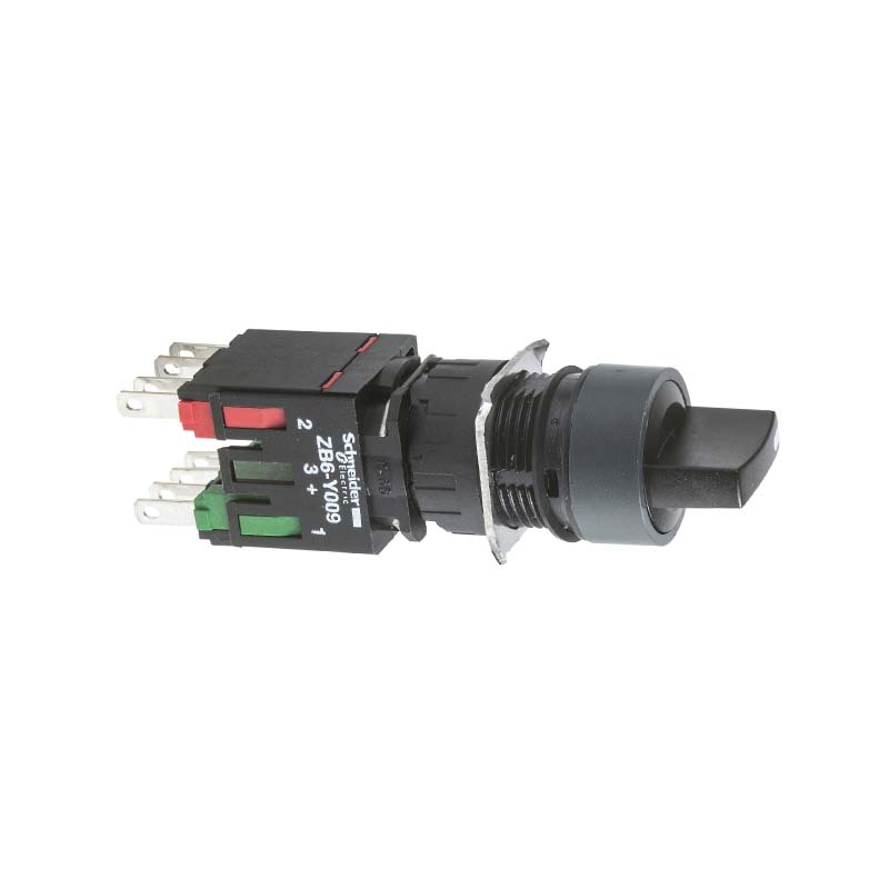 施耐德 进口XB6AD塑料圆形选择开关 XB6-AD221B