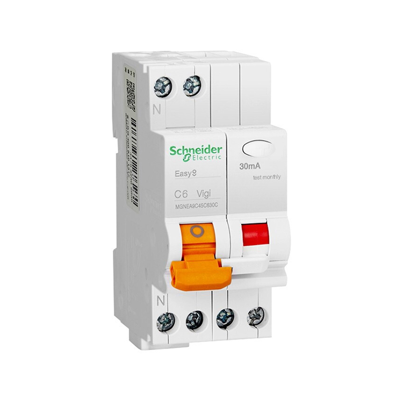 施耐德 EA9C45漏电保护断路器1P+N EA9C45 1P+N C6A 30mA A类