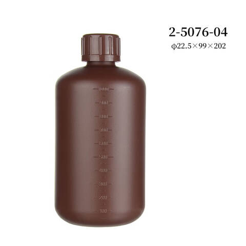 NIKKOHDPE广口避光瓶 2-5077-01 100mL 茶色