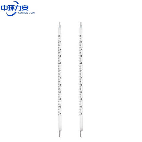 ZHLA/中环力安水银温度计 ZHLA-WDJ-651 包检 0~200℃ 精度1℃ 长30cm