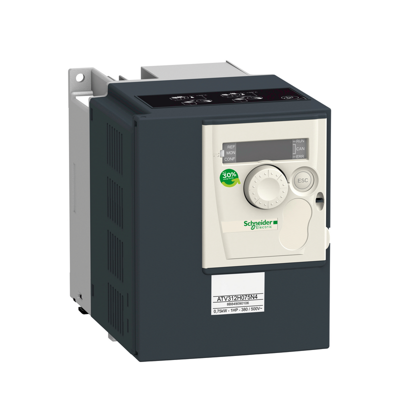 施耐德 ATV312通用变频器 0.37kW,380-500V,三相,集成EMC滤波器 ATV-312H037N4