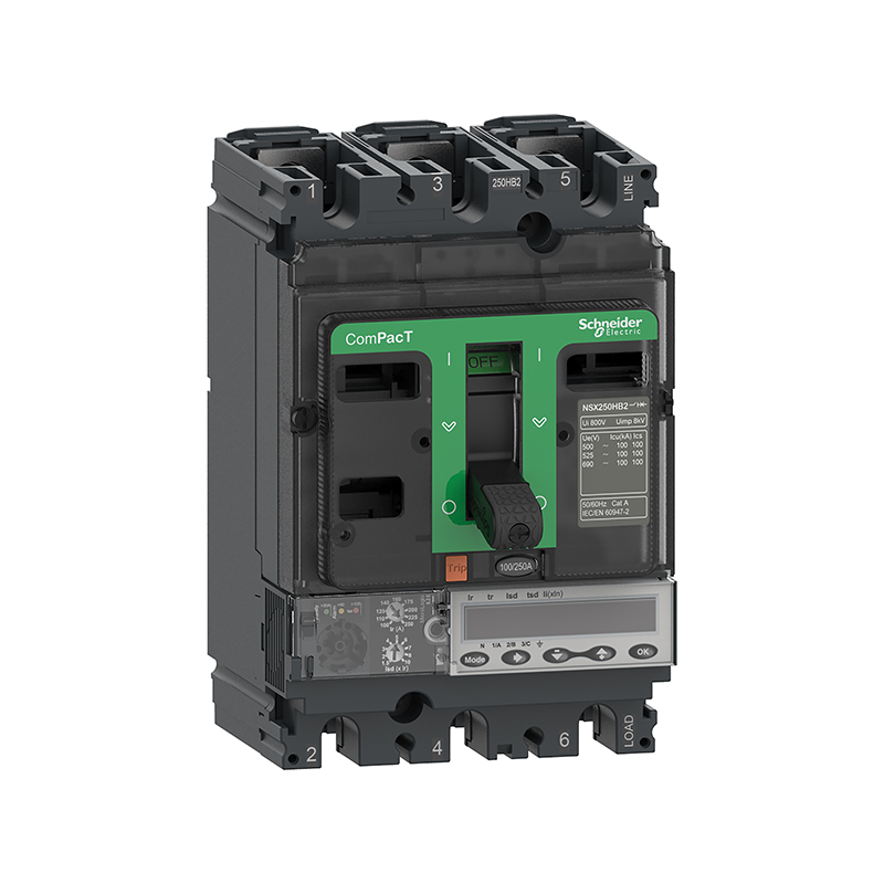 施耐德 NSX 塑壳断路器 NSX100H MIC6.2E 100A 3P3D (3P)固定式 (新)