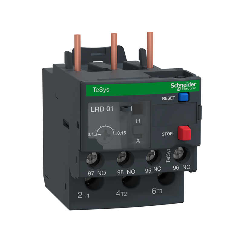 施耐德 国产LRD 热过载继电器 LRD01C 0.1-0.16A