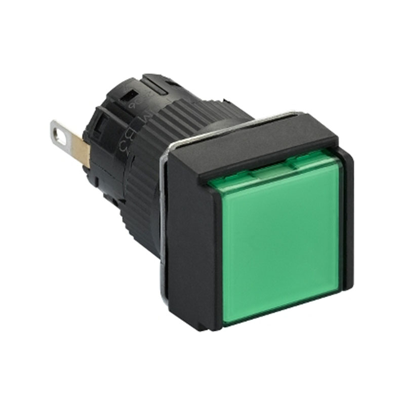 施耐德 国产XB6ECV塑料一体式方形指示灯 XB6-ECV3BF