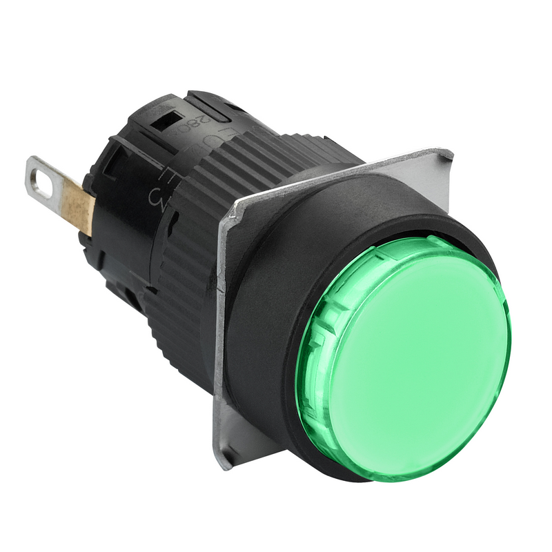 施耐德 国产XB6EAV塑料一体式圆形指示灯 XB6EAV3JF