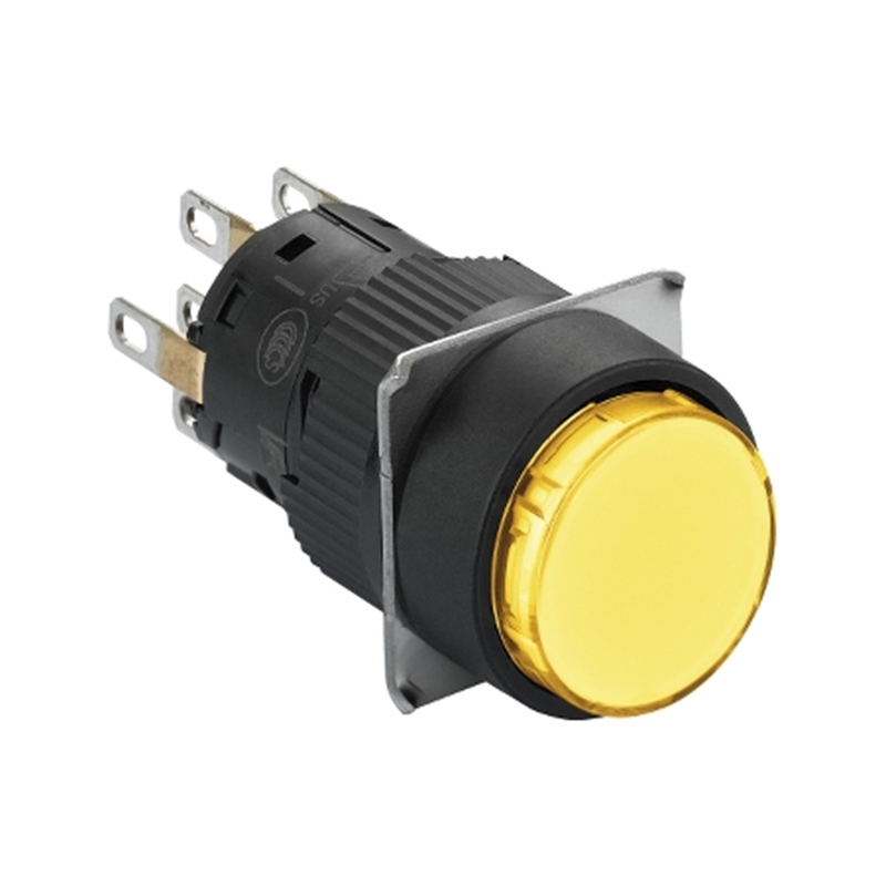 施耐德 国产XB6EA塑料一体式圆形按钮 XB6-EAA52F