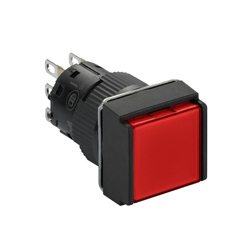 施耐德 国产XB6EC塑料一体式方形自复位按钮 XB6ECA41F