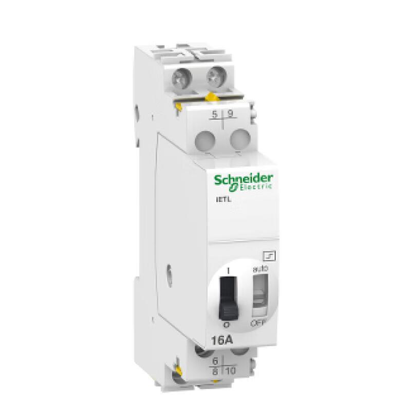 施耐德 iTL脉冲开关附件 扩展模块 iETL16A 1 O-C 1NO 24VAC 50-60Hz 12VDC 脉冲开关扩展
