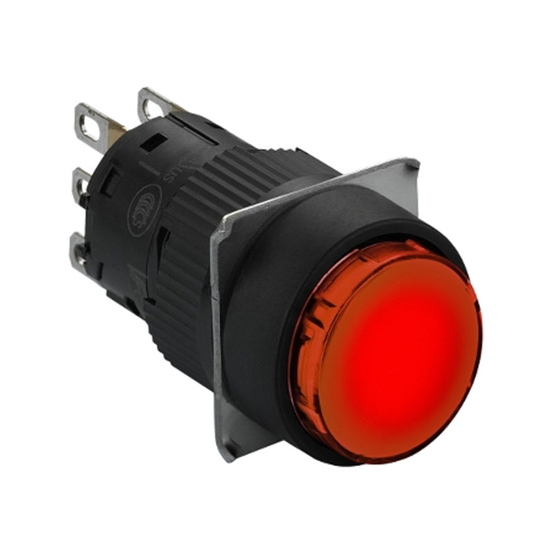 施耐德 国产XB6EA塑料一体式圆形按钮 XB6-EAA41F