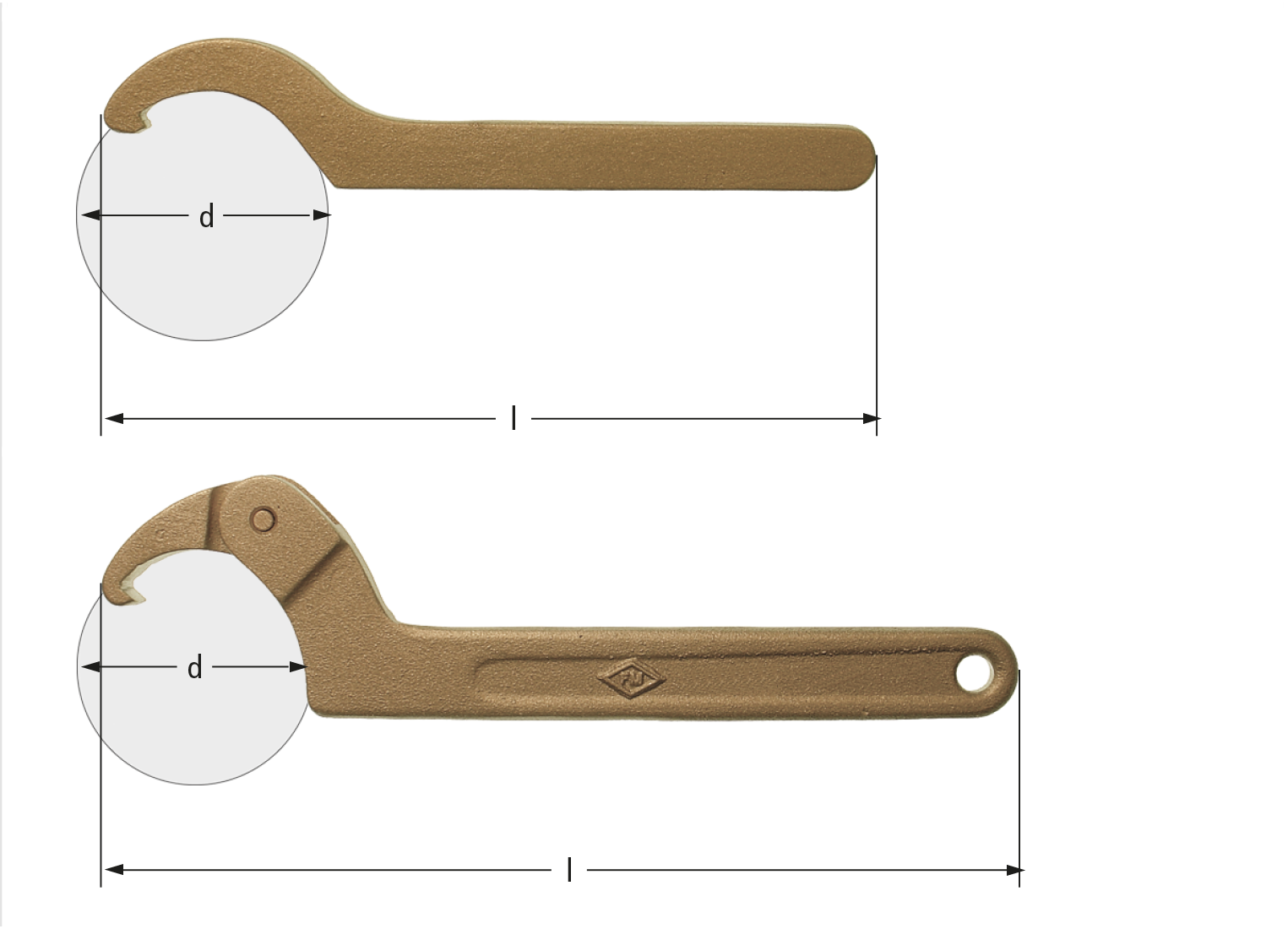 AmpcoSafetyTools/安博科防爆工具 防爆钩形扳手 CV0165A