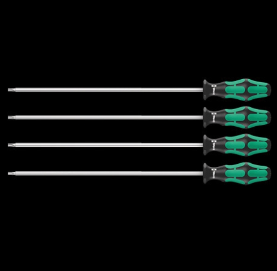WERA/维拉 367/4 TORXHF extra lang 超长梅花型螺丝刀组套 05028074001