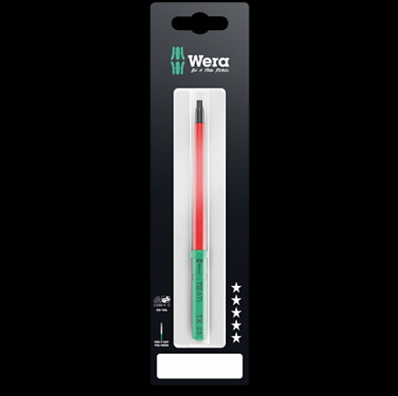 WERA/维拉 梅花绝缘螺丝刀杆彩色独立包装Kraftform Kompakt VDE 67 i TX 10 x 157 mm TIE SB 05006570001
