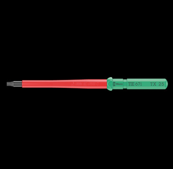 WERA/维拉 梅花绝缘螺丝刀杆Kraftform Kompakt VDE 67 i TX 20 x 157 mm TIE 05006536001