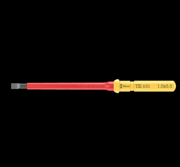 WERA/维拉 一字绝缘螺丝刀杆Kraftform Kompakt VDE 60 i 0,6 x 3,5 x 157 mm TIE 05006502001