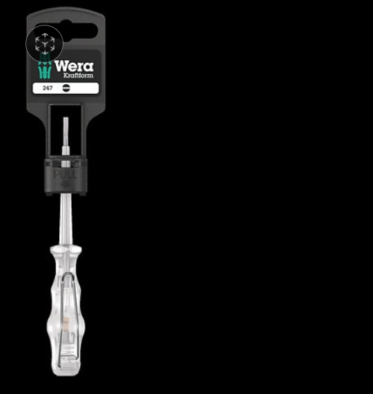 WERA/维拉 247 SB 一字试电笔吊卡装 05100100001