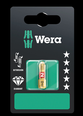 WERA/维拉 851/1 BDC SB PH1 展示用批头 851/1 BDC PH 1 x PH 1x25; 05073332001
