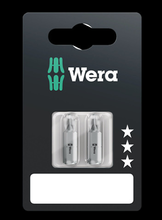 WERA/维拉 851/1 Z SB PH1 展示用批头 851/1 Z PH 2 x PH 1x25; 05073304001