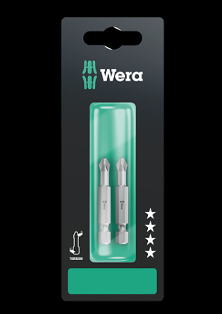 WERA/维拉 851/4 TZ SB PH2 展示用批头 851/4 TZ PH 2 x PH 2x50; 05134381001