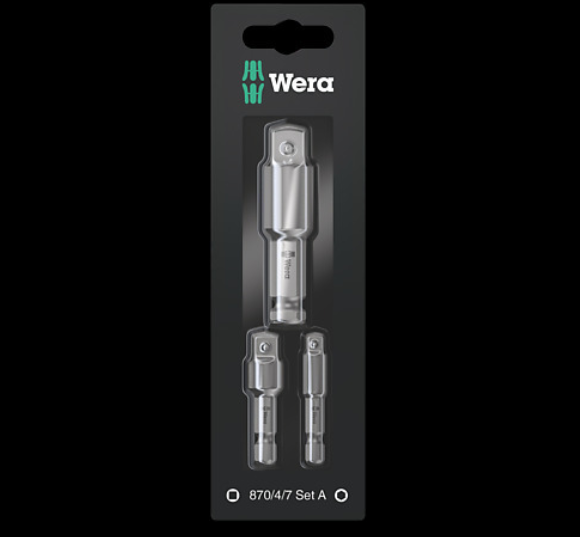 WERA/维拉 870/4/7 Set A SB 驱动转换头套装 05073200001