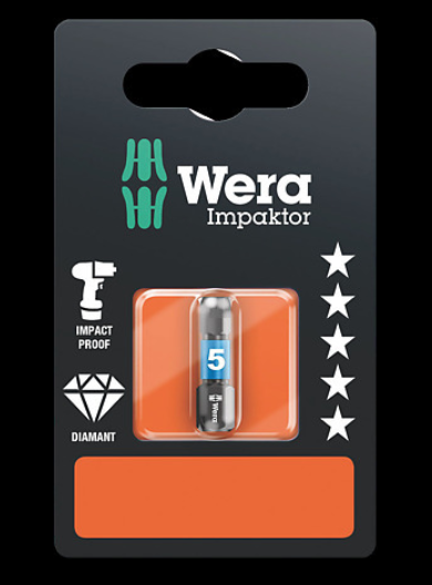 WERA/维拉 840/1 IMP DC SB SW 6 展示用批头 840/1 IMP DC 1 x 6,0x25; 05073906001