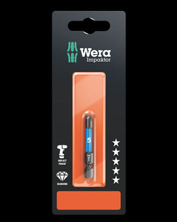 WERA/维拉 840/4 IMP DC SB SW 6 展示用批头 840/4 IMP DC 1 x 6,0x50; 05073946001