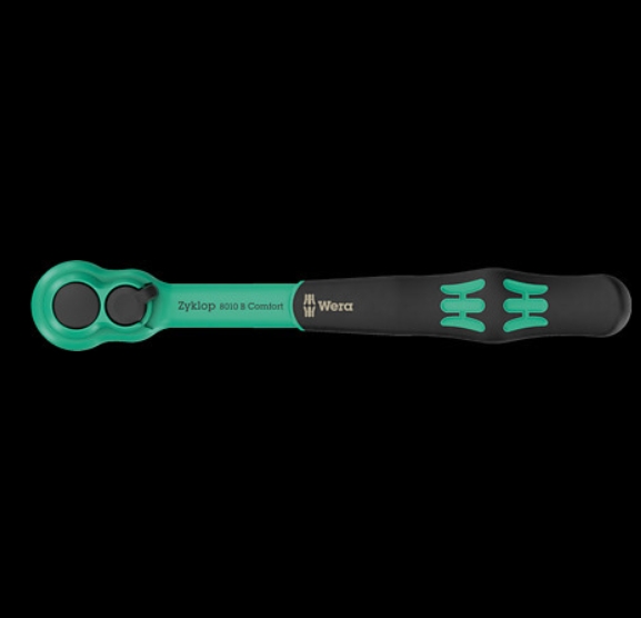 WERA/维拉 8010 B Zyklop 舒适棘轮，带转向杆，3/8