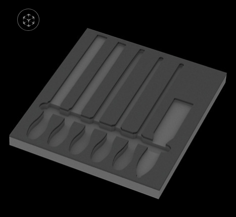 WERA/维拉 工具托盘（不含工具）9883 Foam  PFERD file set 1 05137383001